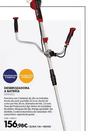 ferrOkey Desbrozadora A Batería Einhell oferta