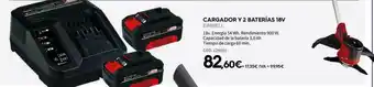 ferrOkey Cargador Y 2 Baterías 18v Einhell oferta