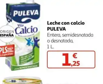 Alcampo Leche con calcio PULEVA oferta