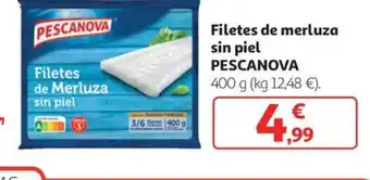 Alcampo Filetes de merluza sin piel PESCANOVA oferta