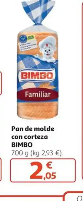 Alcampo Pan de molde con corteza BIMBO oferta
