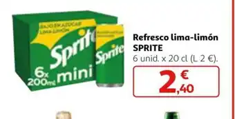 Alcampo Refresco lima-limón SPRITE oferta