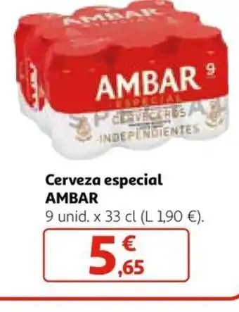 Alcampo Cerveza especial AMBAR oferta