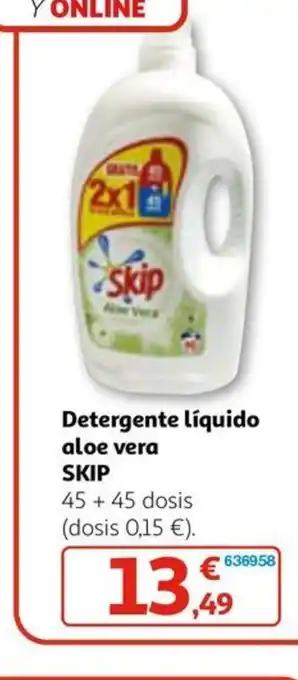 Alcampo Detergente líquido aloe vera oferta