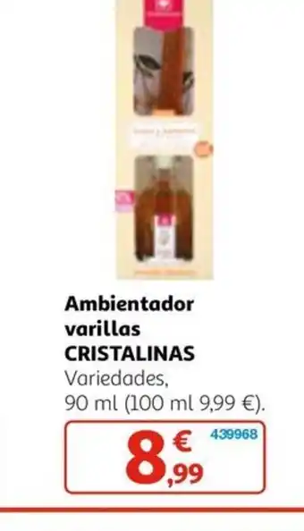 Alcampo Ambientador varillas CRISTALINAS oferta