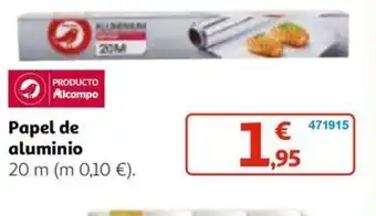 Alcampo Papel de aluminio oferta