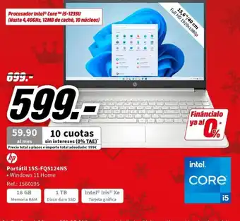MediaMarkt Portátil 15S-FQ5124NS oferta