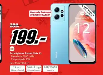 MediaMarkt Smartphone Redmi Note 12 oferta