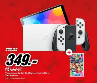Pack consola Switch Oled Blanca + Switch Mario