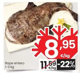 Eroski Rape entero 1-3 kg oferta