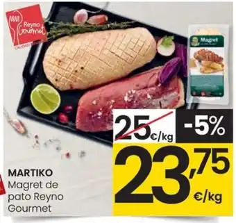 Eroski MARTIKO Magret de pato Reyno Gourmet oferta
