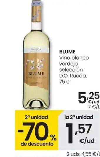 Eroski BLUME Vino blanco verdejo selección D.O. Rueda, 75 cl oferta