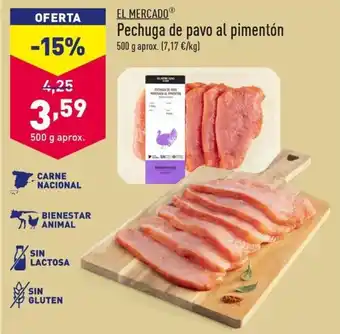 ALDI Pechuga de pavo al pimentón oferta