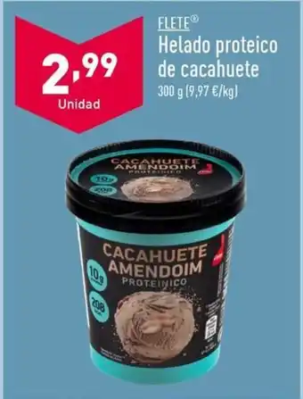 ALDI Helado proteico de cacahuete oferta