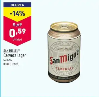 ALDI SAN MIGUEL Cerveza lager oferta