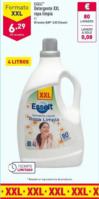ALDI Detergente XXL ropa limpia oferta