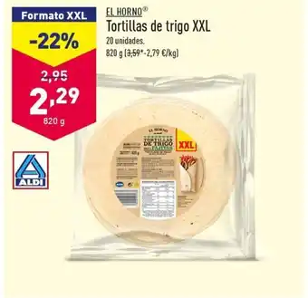 ALDI Tortillas de trigo XXL oferta