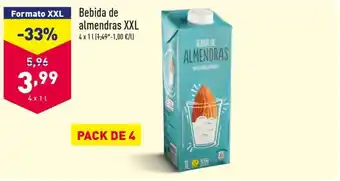 ALDI Bebida de almendras XXL oferta