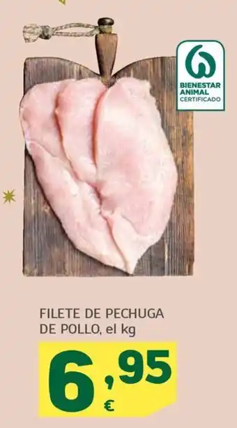 HiperDino FILETE DE PECHUGA DE POLLO, el kg oferta