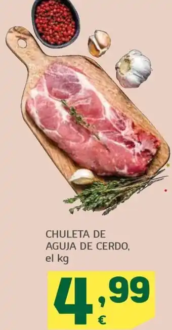 HiperDino CHULETA DE AGUJA DE CERDO, el kg oferta