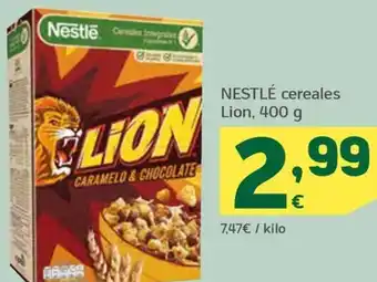 HiperDino NESTLÉ cereales Lion, 400 g oferta