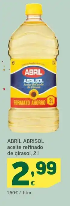 HiperDino ABRIL ABRISOL aceite refinado de girasol, 21 oferta