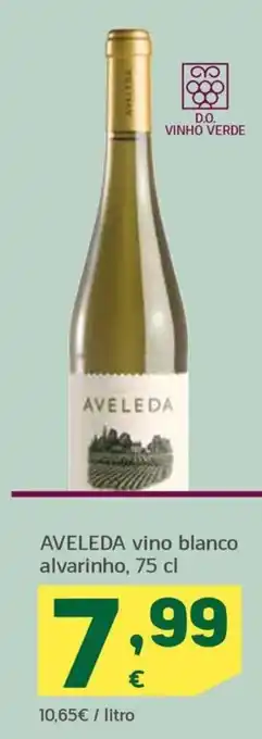 HiperDino AVELEDA vino blanco alvarinho, 75 cl oferta