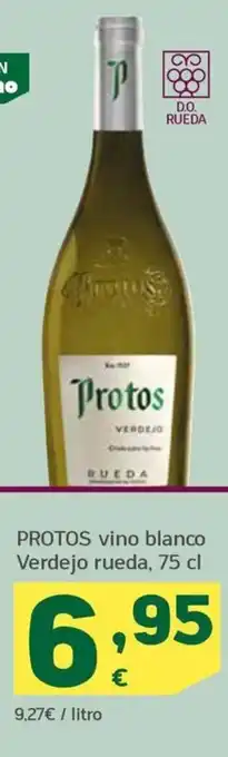 HiperDino PROTOS vino blanco Verdejo rueda, 75 cl oferta