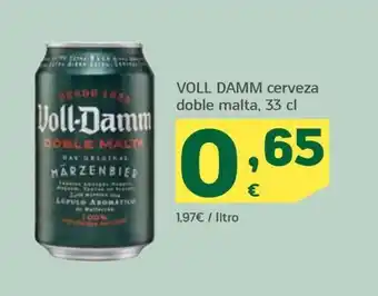 HiperDino VOLL DAMM cerveza doble malta, 33 cl oferta