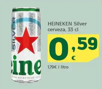 HiperDino HEINEKEN Silver cerveza, 33 cl oferta