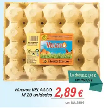 Cash Ifa Huevos VELASCO M 20 unidades oferta