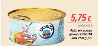 Cash Ifa Atún en aceite girasol DORITA lata 750 g pn. oferta