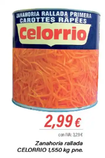 Cash Ifa Zanahoria rallada CELORRIO 1,550 kg pne. oferta