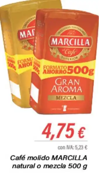 Cash Ifa Café molido MARCILLA natural o mezcla 500 g oferta