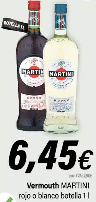 Cash Ifa Vermouth MARTINI rojo o blanco botella 1| oferta