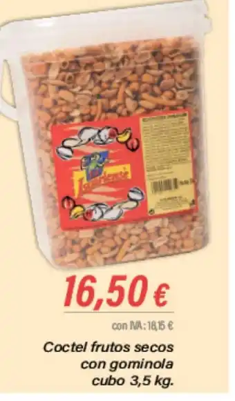 Cash Ifa Coctel frutos secos con gominola cubo 3,5 kg. oferta