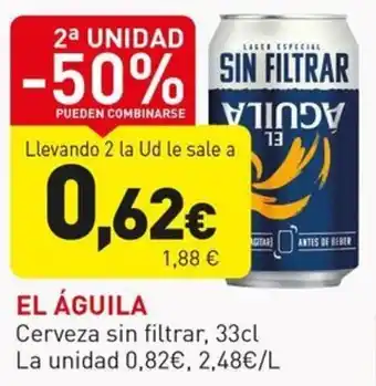 Hiperber EL ÁGUILA Cerveza sin filtrar, oferta