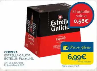 Cash Ecofamilia CERVEZA ESTRELLA GALICIA BOTELLÍN P12 250ML oferta