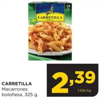 Alimerka CARRETILLA Macarrones boloñesa, 325 g. oferta