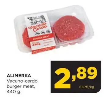 Alimerka ALIMERKA Vacuno-cerdo burger meat, 440 g. oferta