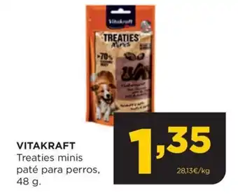 Alimerka VITAKRAFT Treaties minis paté para perros, oferta