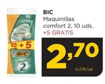 Alimerka BIC Maquinillas comfort 2, 10 uds. +5 GRATIS oferta