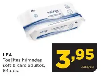 Alimerka LEA Toallitas húmedas soft & care adultos, 64 uds. oferta