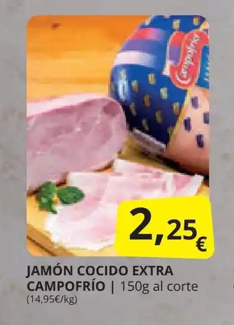 Supermercados MAS JAMÓN COCIDO EXTRA CAMPOFRÍO oferta