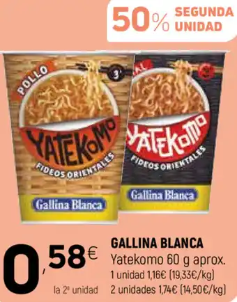 Coviran Gallina Blanca Yatekomo 60 g oferta