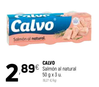Coviran Calvo Salmón Al Natural 50 g x 3 u oferta