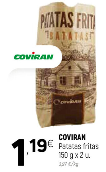 Coviran Coviran Patatas Fritas 150 g x 2 u oferta