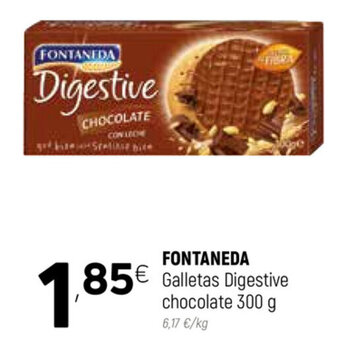 Coviran Fontaneda Galletas Digestive Chocolate 300 g oferta