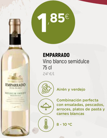 Coviran Emparrado Vino Blanco Semidulce 75 cl oferta