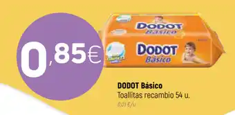 Coviran Dodot Básico Toallitas Recambio 54 u oferta